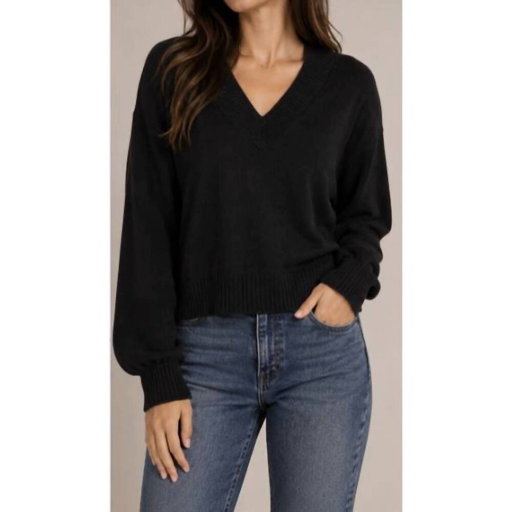 NEW COLORUSH csc buddy v sweater in black